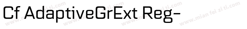 Cf AdaptiveGrExt Reg字体转换